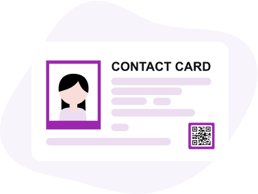 Cartão de contato QR